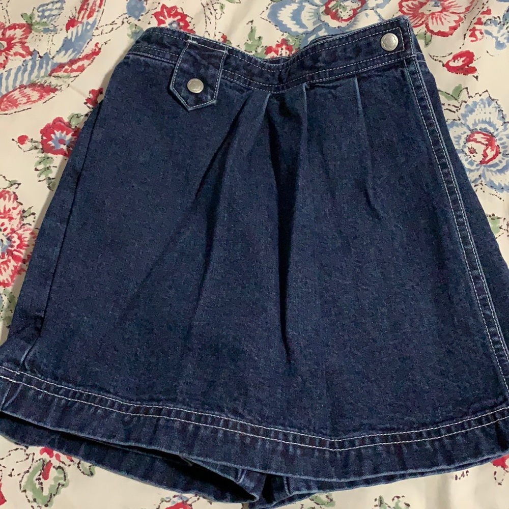 EUC Hanna Andersson Denim Skort Sz 120 (6-7)